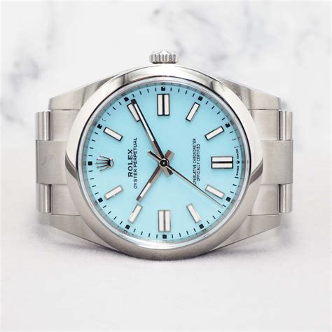 blue rolex watch for men|rolex op 41 tiffany blue.